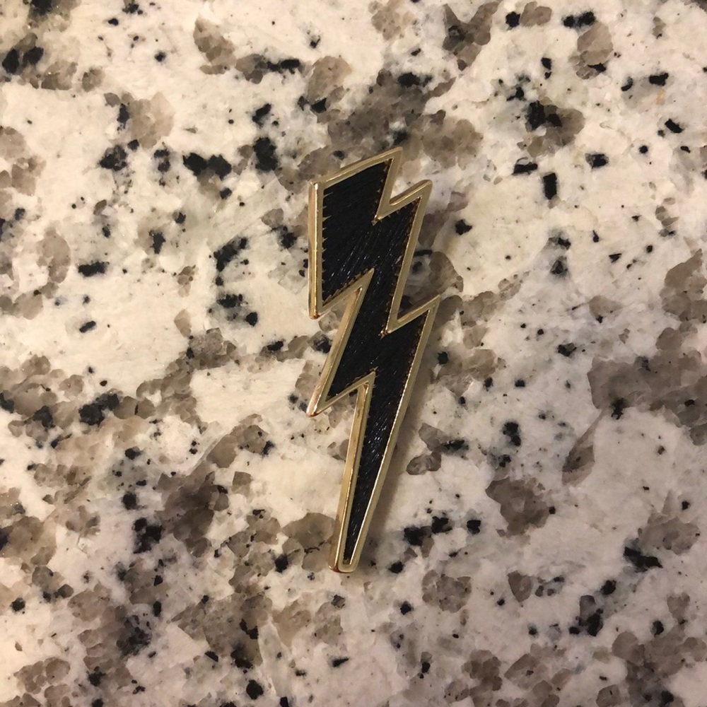 Left black lightening bolt mignonne gavigan